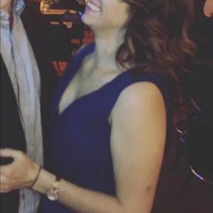 Navy blue free people dress